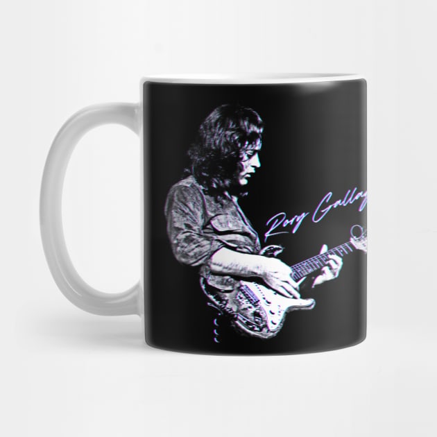 Rory Gallagher Psychedelic Style Pop Art Design by CultOfRomance